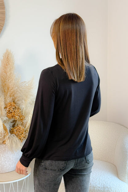 Sous Pull Hazel Col Montant Noir