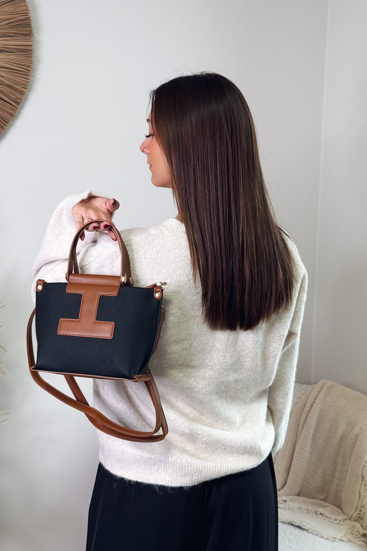 Sac Héméra Noir/Camel