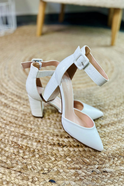 Chaussures à Talon Inda Blanc