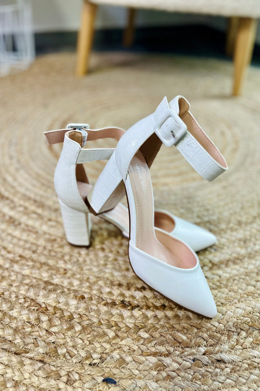 Chaussures à Talon Inda Blanc