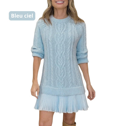 Marivessa™ - Robe Pull Torsadée Chaude et Élégante pour l’Hiver