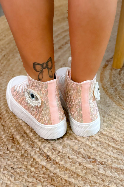 Style Converse Compensée "Oeil" Rose