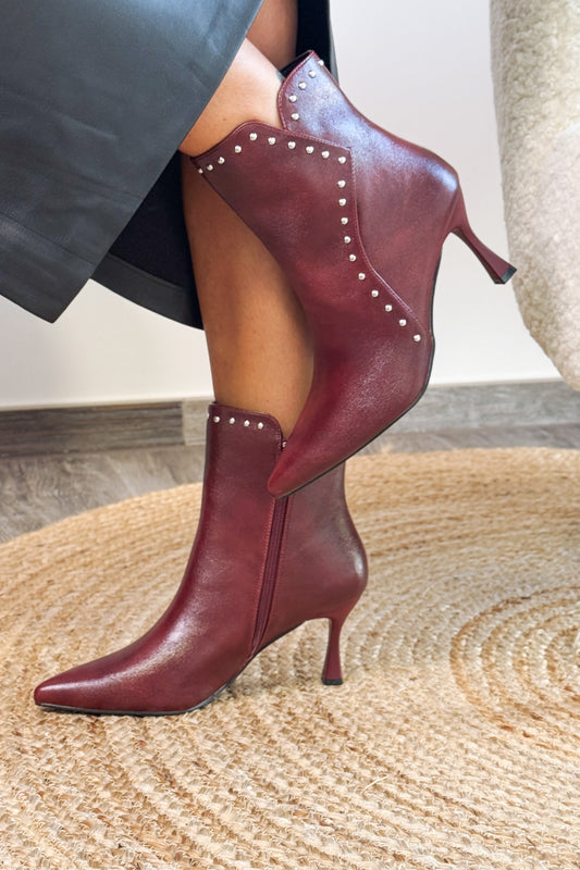 Bottines Belia Bordeaux