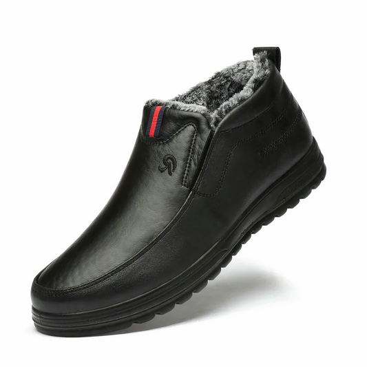 Chaussures en Cuir Hommes Doublées de Laine Tendance