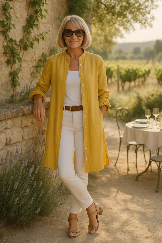 Camilya™ | Veste Chemise Évasée en Coton