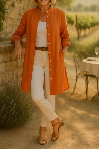 Camilya™ | Veste Chemise Évasée en Coton