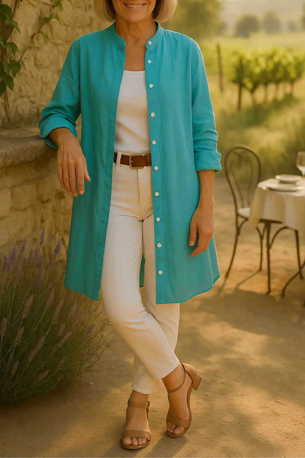Camilya™ | Veste Chemise Évasée en Coton
