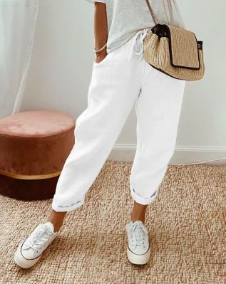 Pantalon en coton élégant