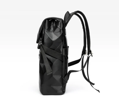 Sac à dos moderne homme en cuir noir