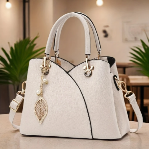 Sac à main en cuir grainé