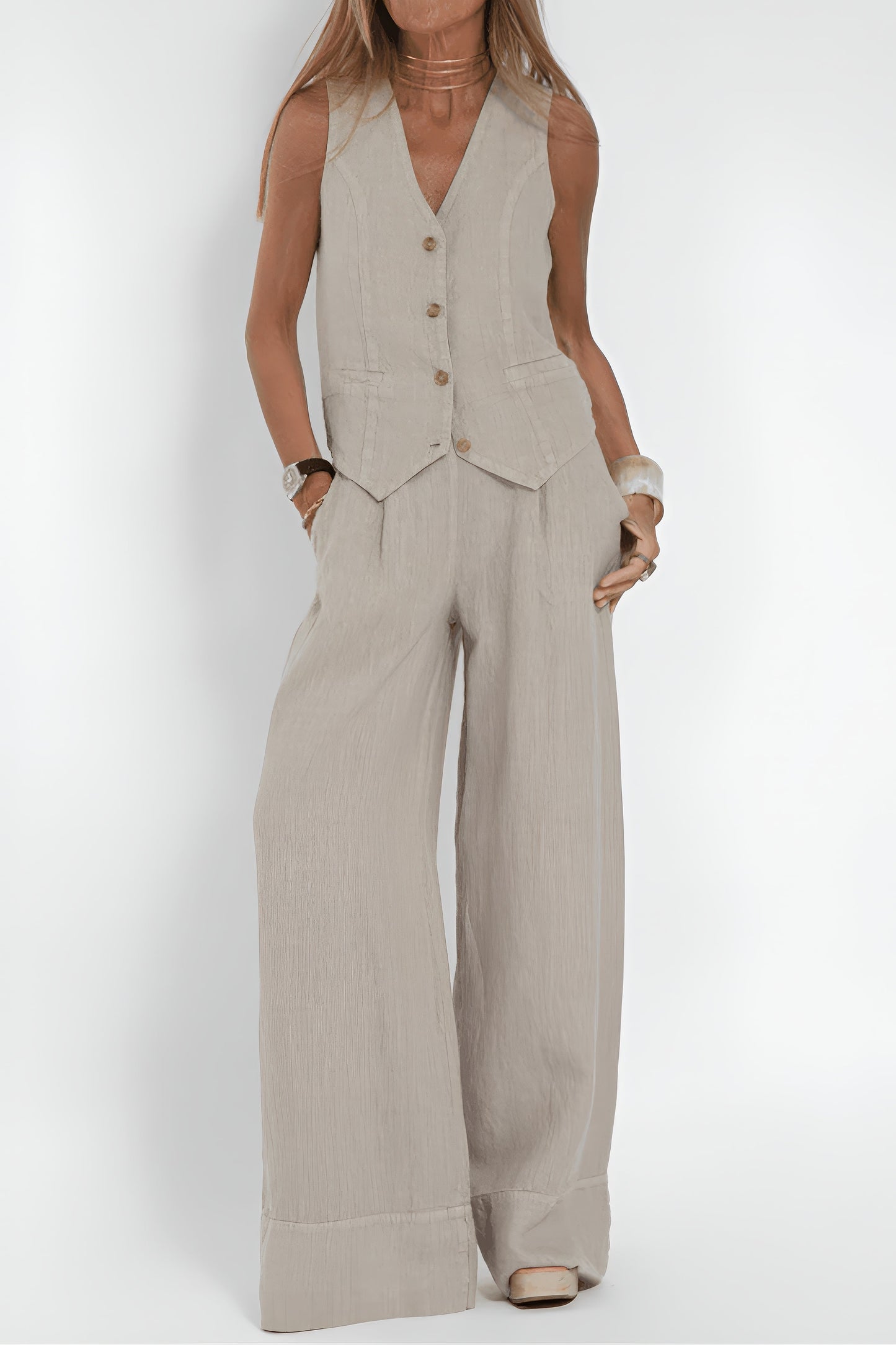 MARTINA | Haut Élégant Femme (+ Pantalon Assorti GRATUIT)