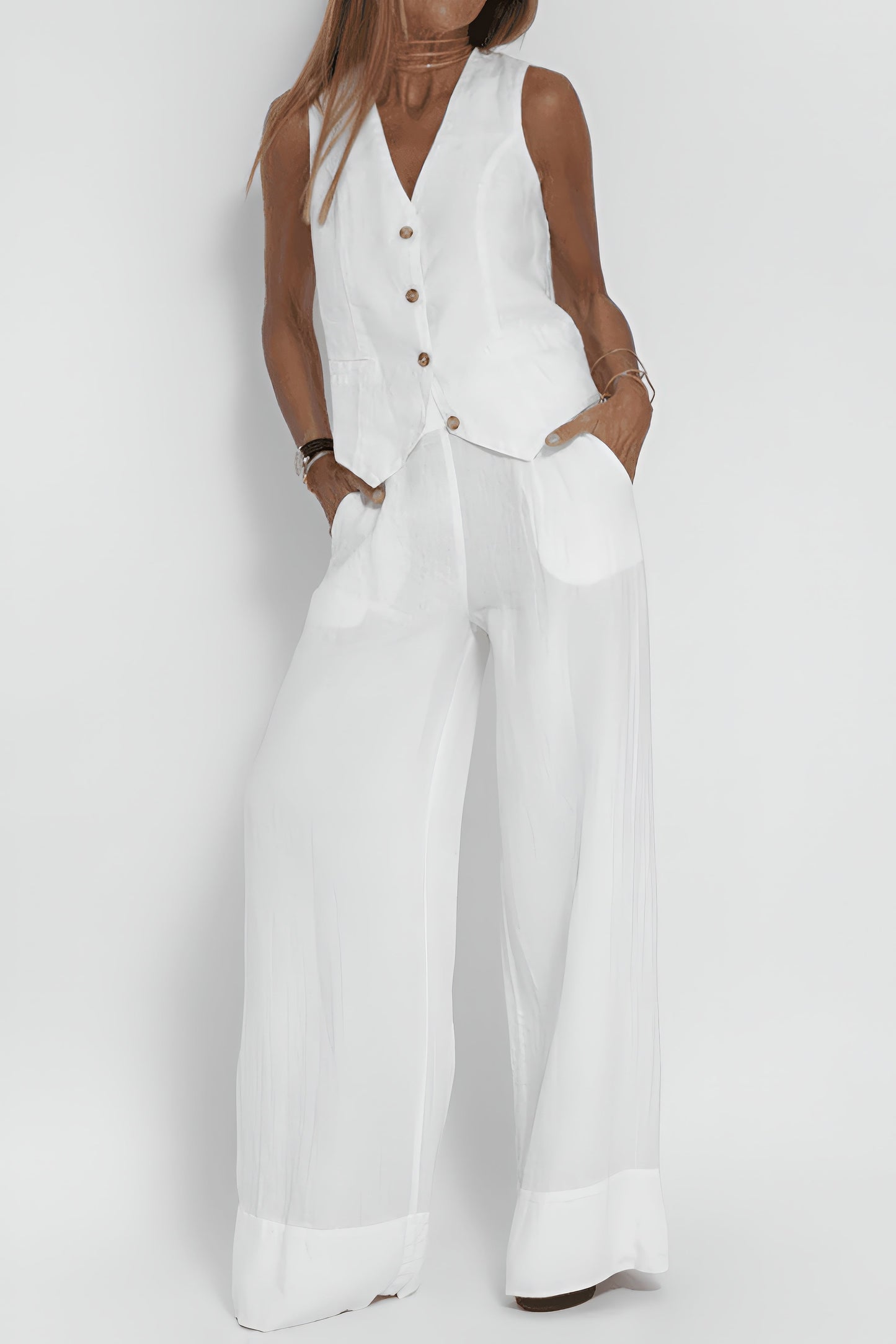 MARTINA | Haut Élégant Femme (+ Pantalon Assorti GRATUIT)