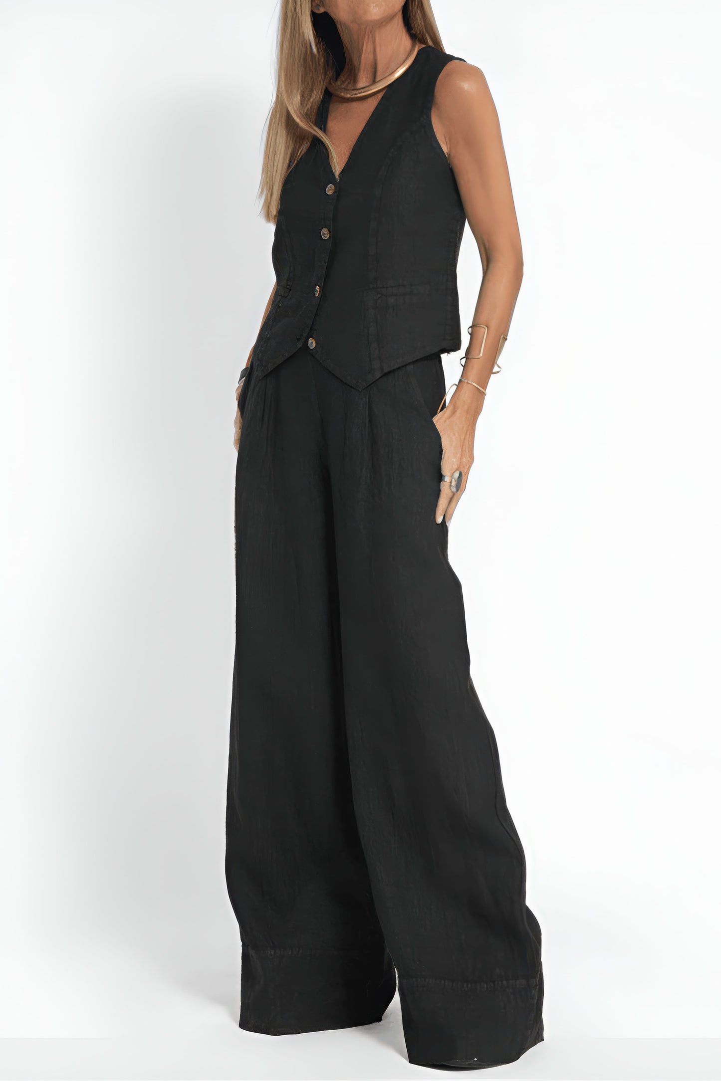 MARTINA | Haut Élégant Femme (+ Pantalon Assorti GRATUIT)