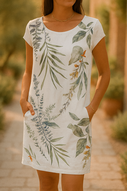 Banya™ | Robe Élégante en Coton et Lin