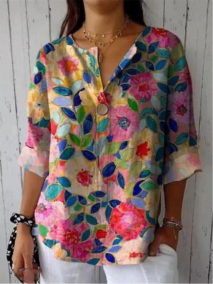 Arlene | Élégante blouse à motif floral