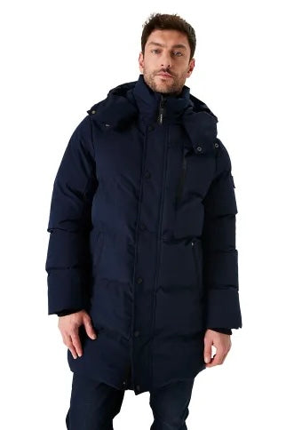 Doudoune Longue Garcia Bleu Marine