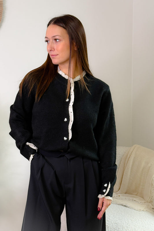 Gilet Françoise Noir