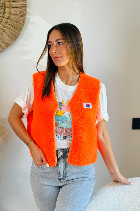 Gilet Teddy Giselyne Orange
