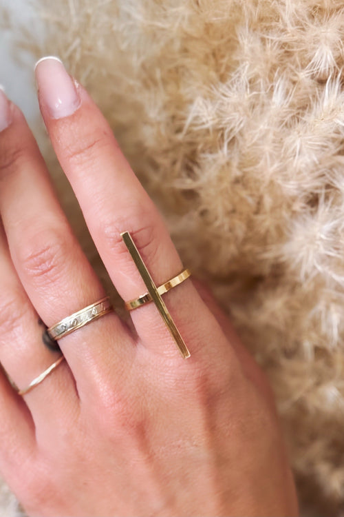Bague ligne Dorée