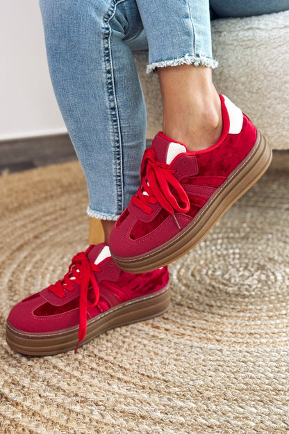 Basket Addax Rouge Bi-Matières