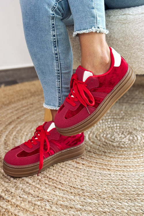 Basket Addax Rouge Bi-Matières