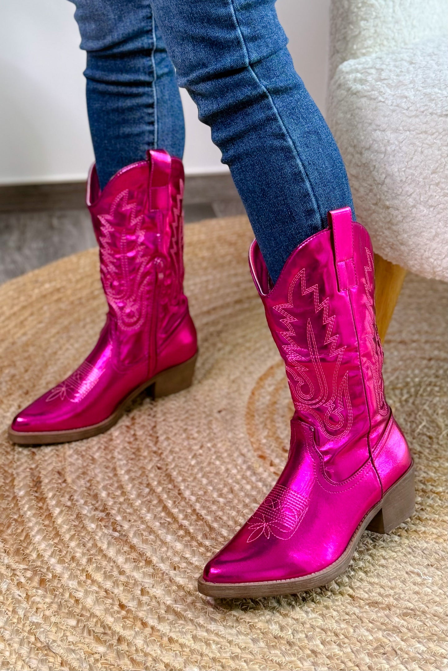 Botte Sinda Fuchsia métalisé