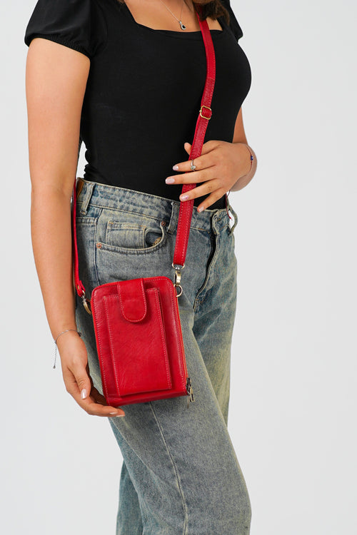 Sac Bandoulière en Cuir de Chèvre 100% Naturel