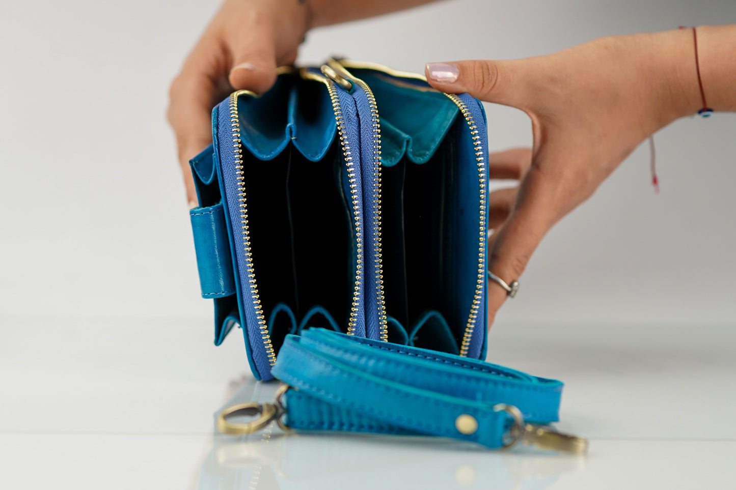 Sac Bandoulière en Cuir de Chèvre 100% Naturel