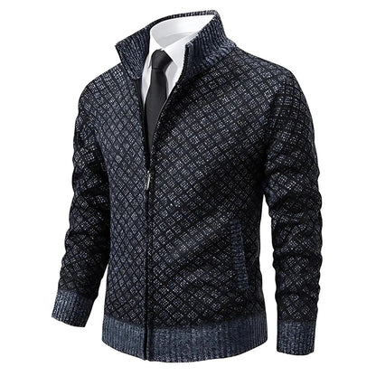 Emanuel™ | Cardigan Zippé à Motifs
