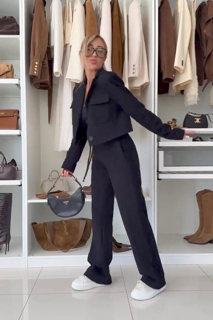 Ensemble veste et pantalon décontracté