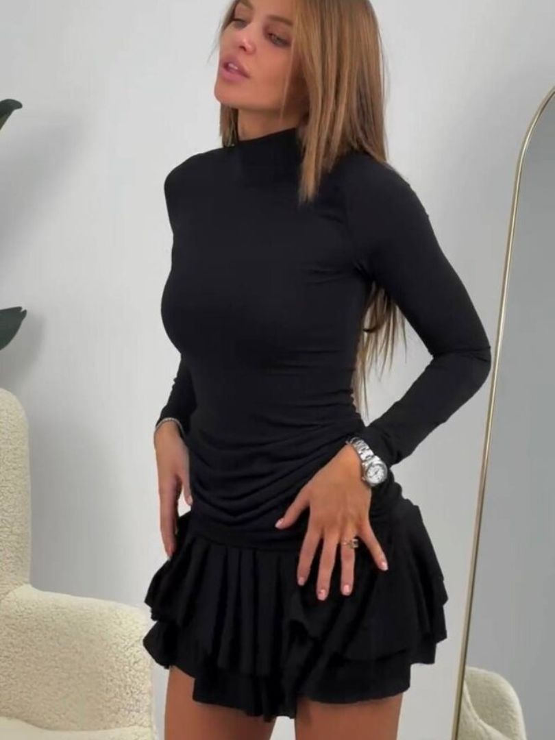 Robe Plissée Ajustée Courte & Sexy