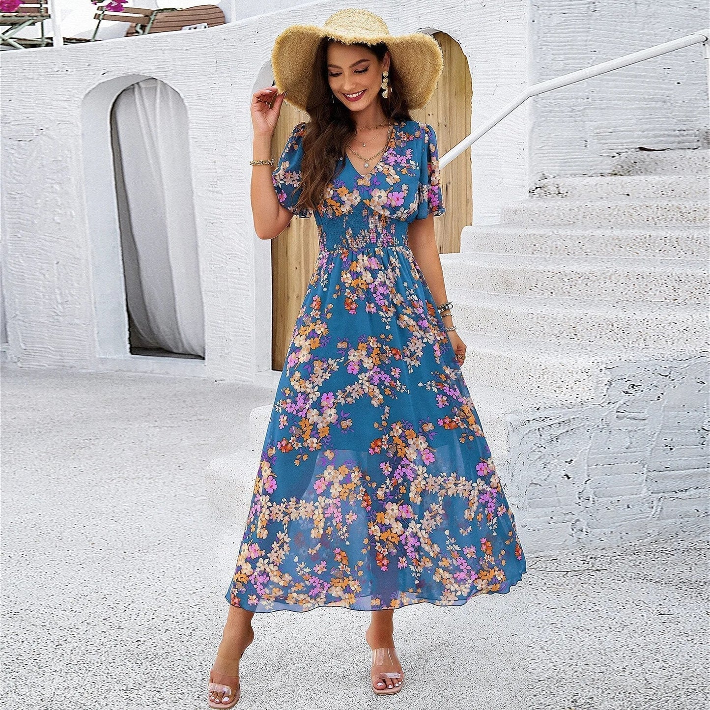 Pauline Laurent® | robe florale élégante pour l'été