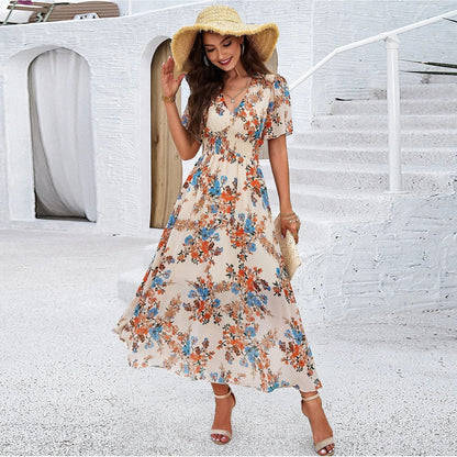 Pauline Laurent® | robe florale élégante pour l'été