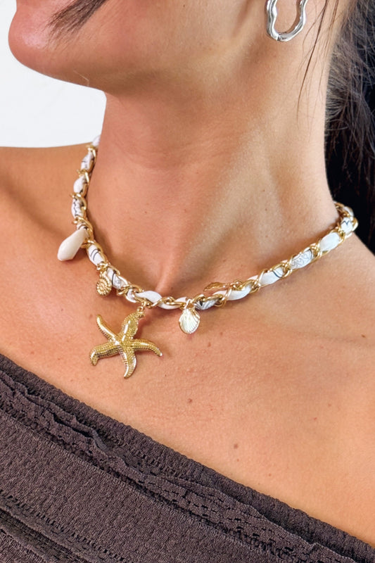 Collier Blanc Marin