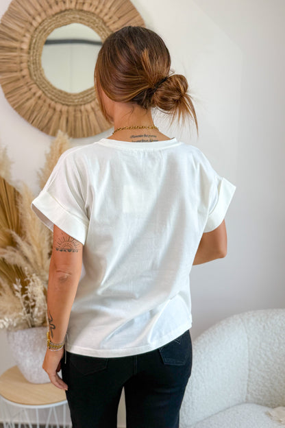 T-Shirt " Amour" Rose