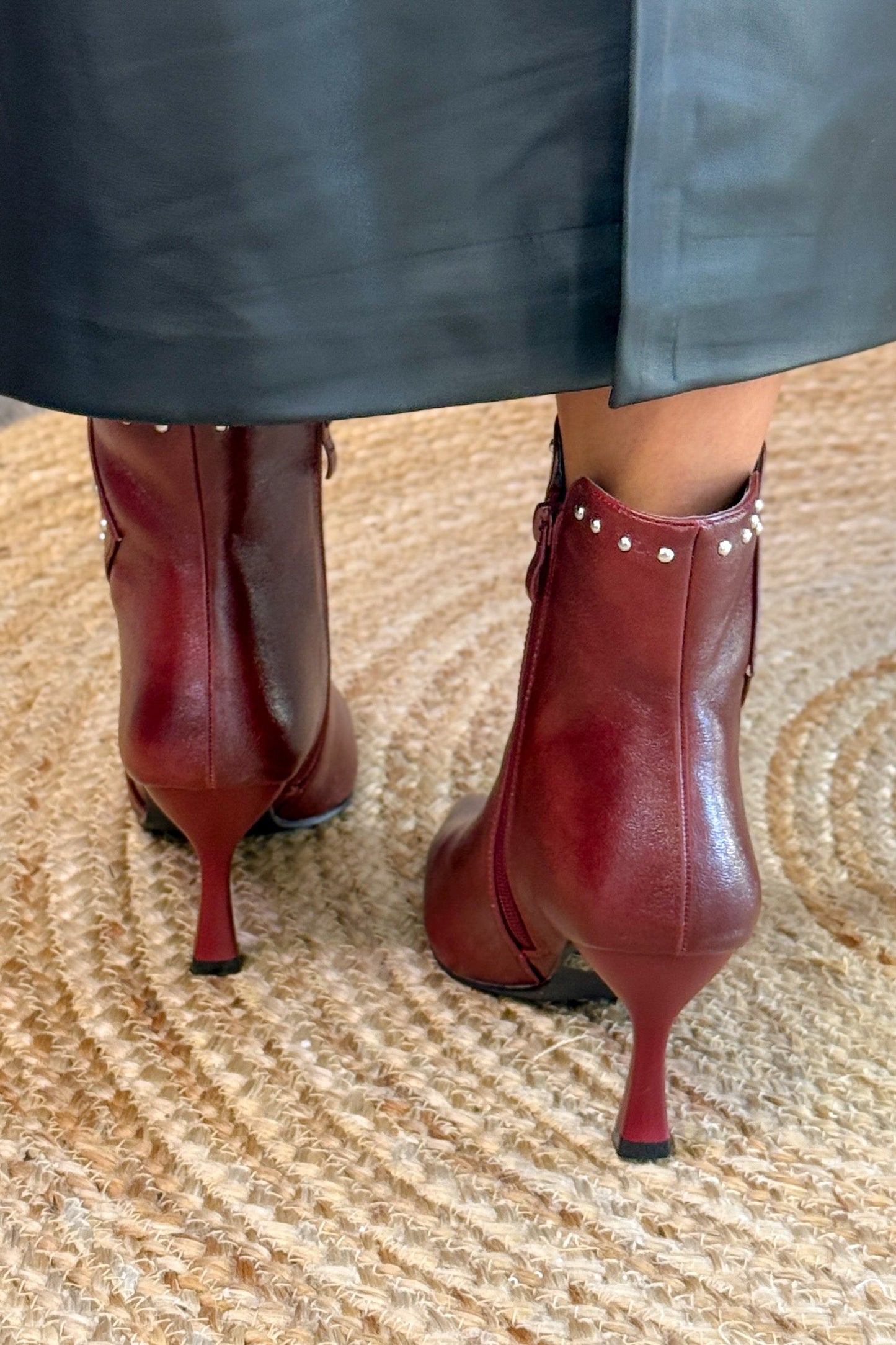 Bottines Belia Bordeaux