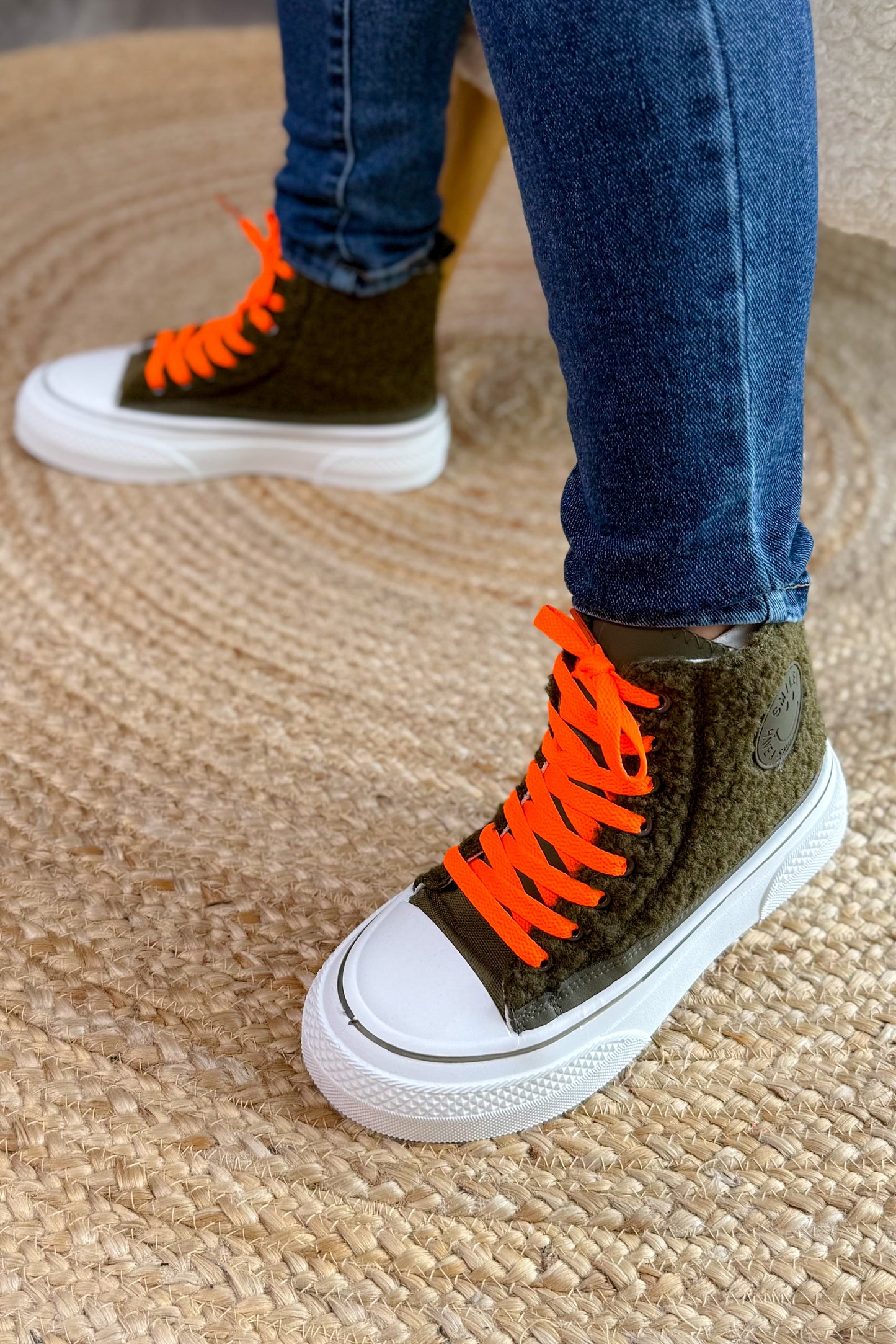 Style Converse Compensées Teddy Kaki