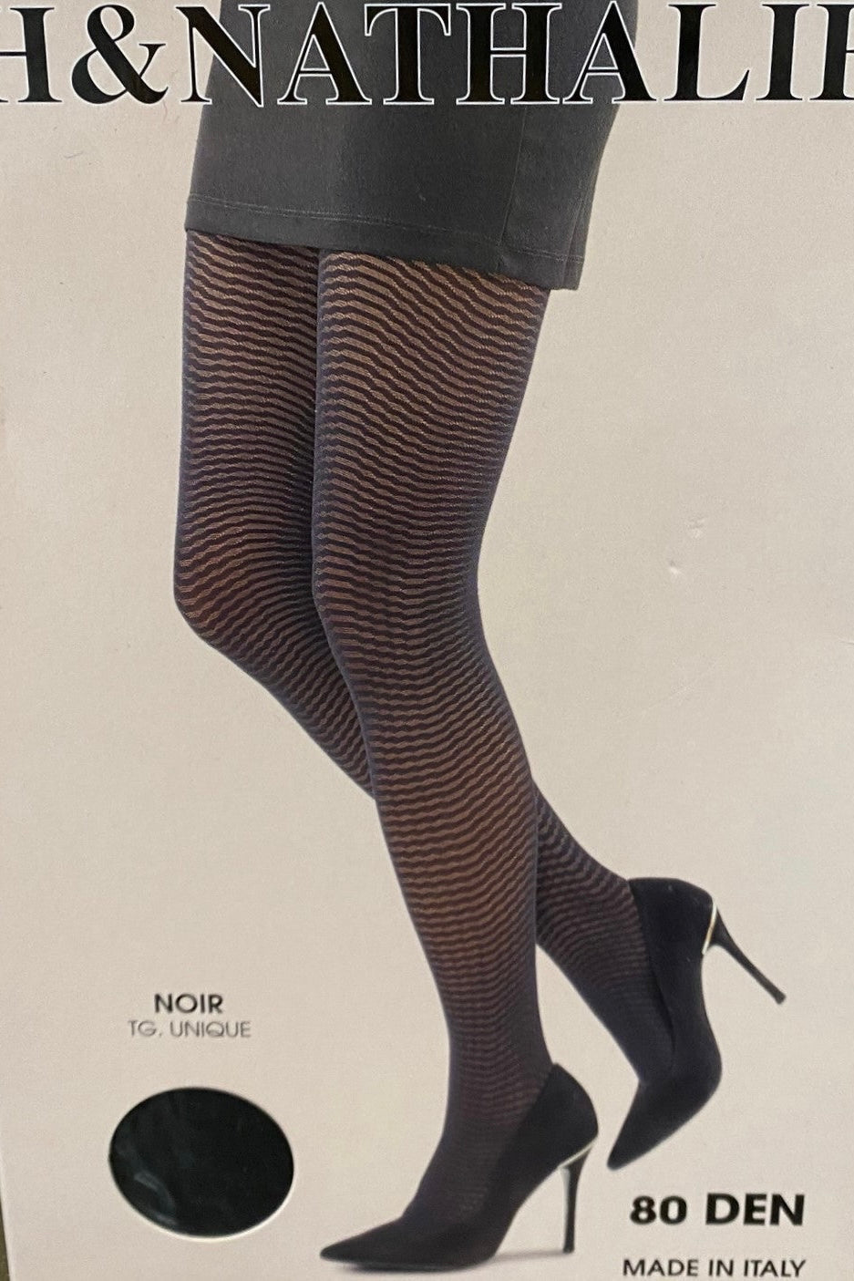 Bas collants lignés
