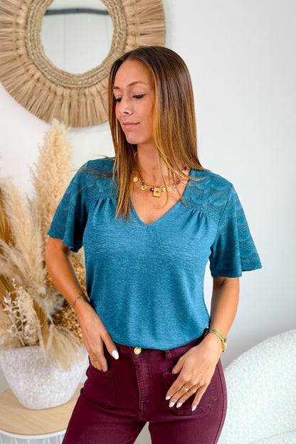 T-Shirt Karina Bleu Canard