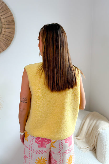 Gilet Teddy Shana Jaune