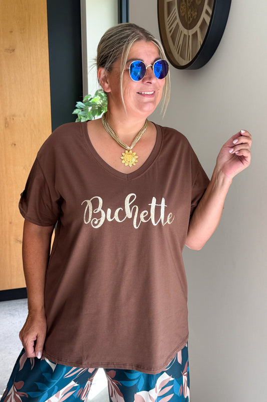 T-Shirt " Bichette" Choco GT