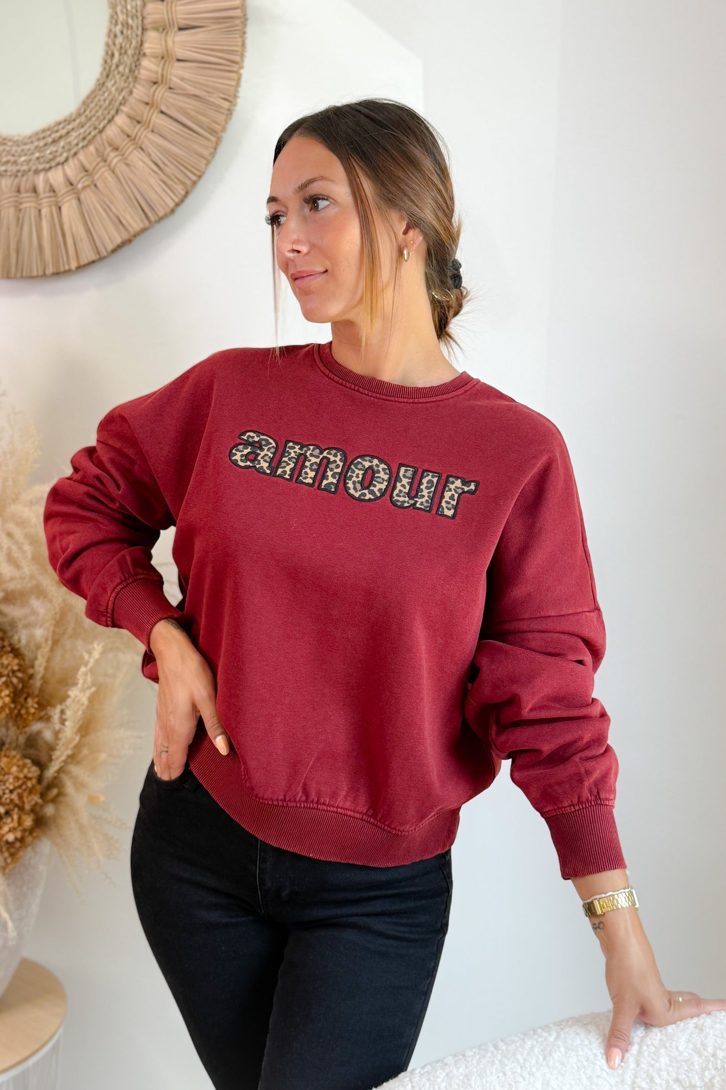 Sweat Linda Bordeaux Only