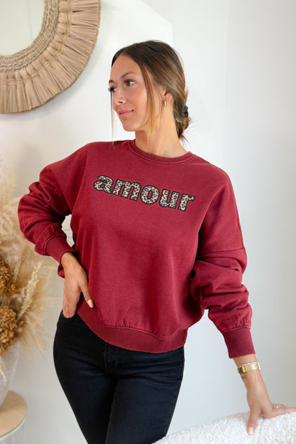 Sweat Linda Bordeaux Only