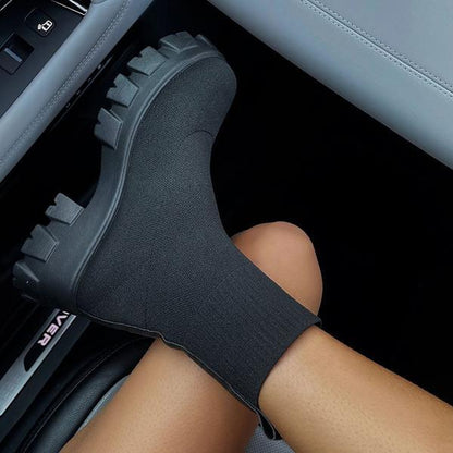 Bottines Longueur Cheville Deux Tons Pour Femme