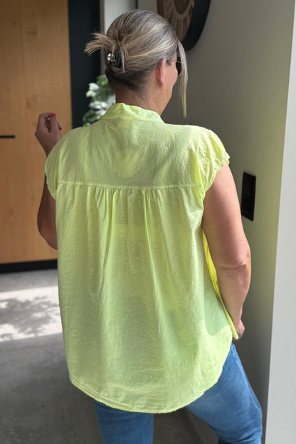 Chemise Pimpa Jaune Fluo