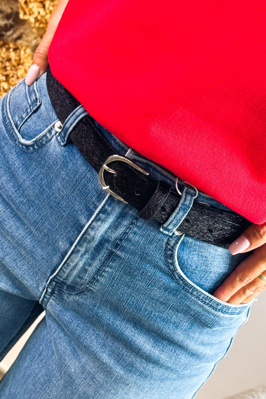 Ceinture Nora noir Faux Poils Only