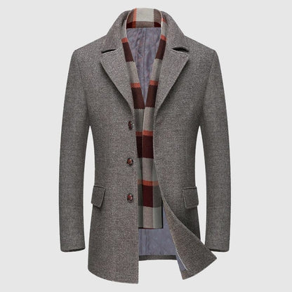 Clovis™ | Manteau Élégant en Laine Raffiné