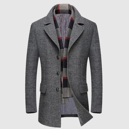 Clovis™ | Manteau Élégant en Laine Raffiné