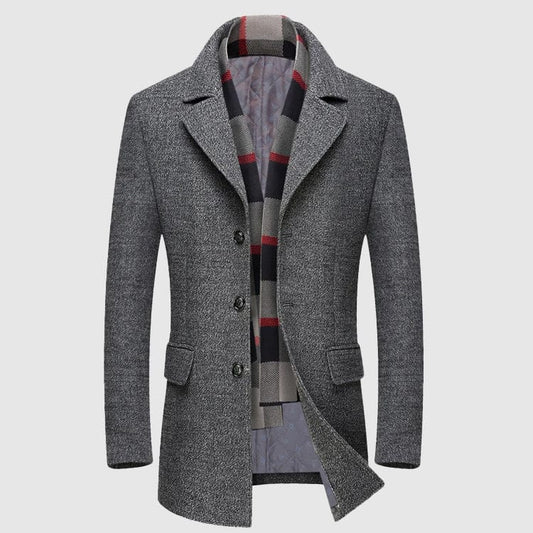 Clovis™ | Manteau Élégant en Laine Raffiné