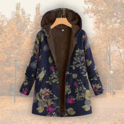 Tavirae™ - Veste chaude doublée polaire avec capuche et imprimé floral